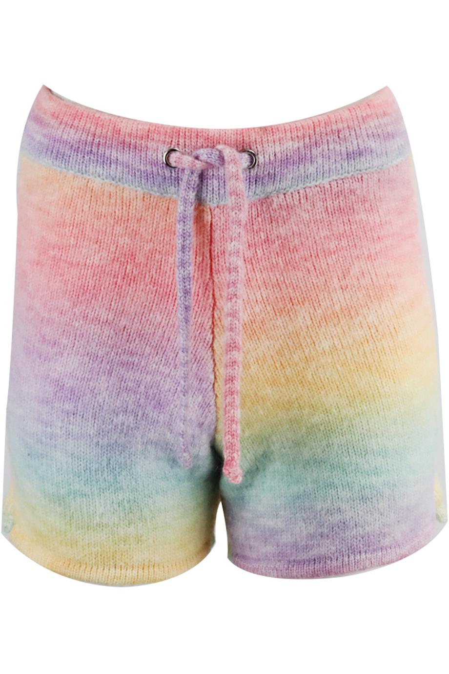 FRANKIES BIKINIS TIE DYED WOOL SHORTS SMALL