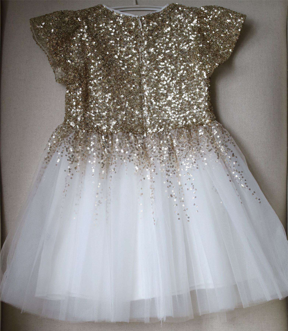 WILD & GORGEOUS GOLD SEQUIN DEGAS MOON DRESS 3 DRESS