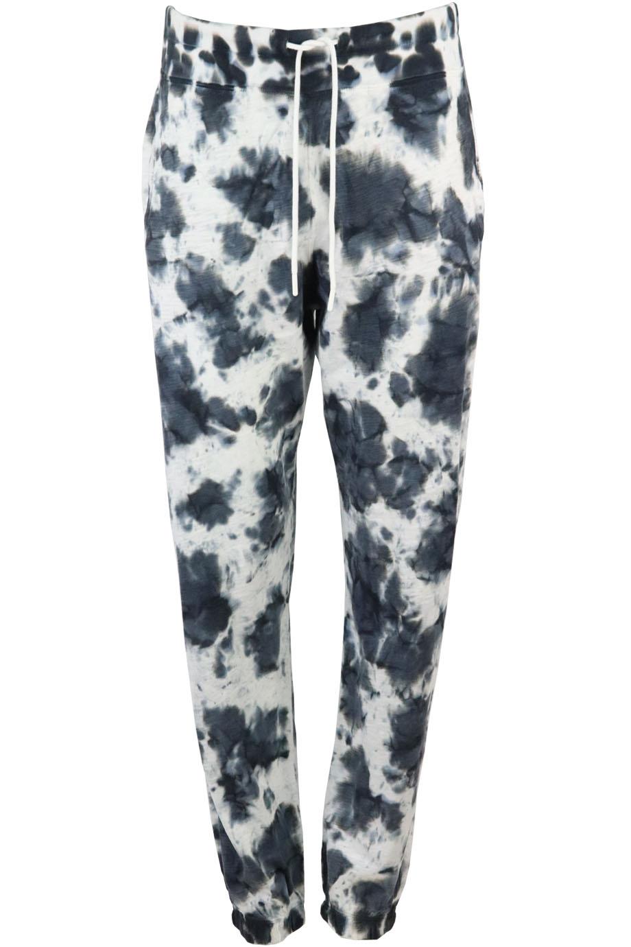 LEALLO TIE DYED COTTON TRACK PANTS LARGE