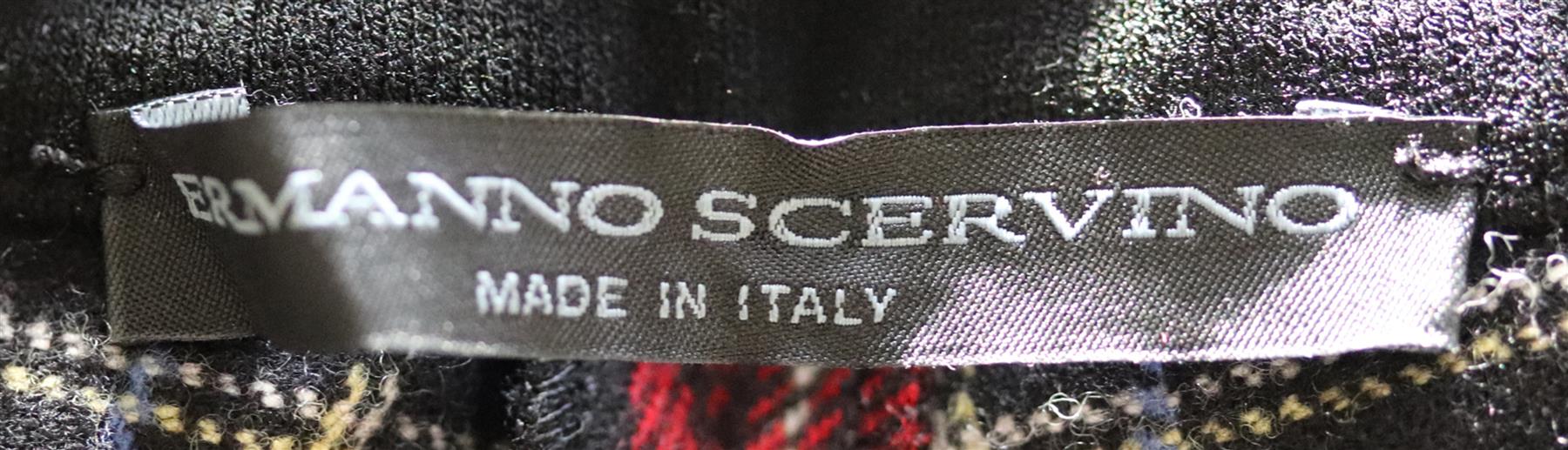 ERMANNO SCERVINO CHECKED WOOL BLEND LEGGINGS IT 38 UK 6