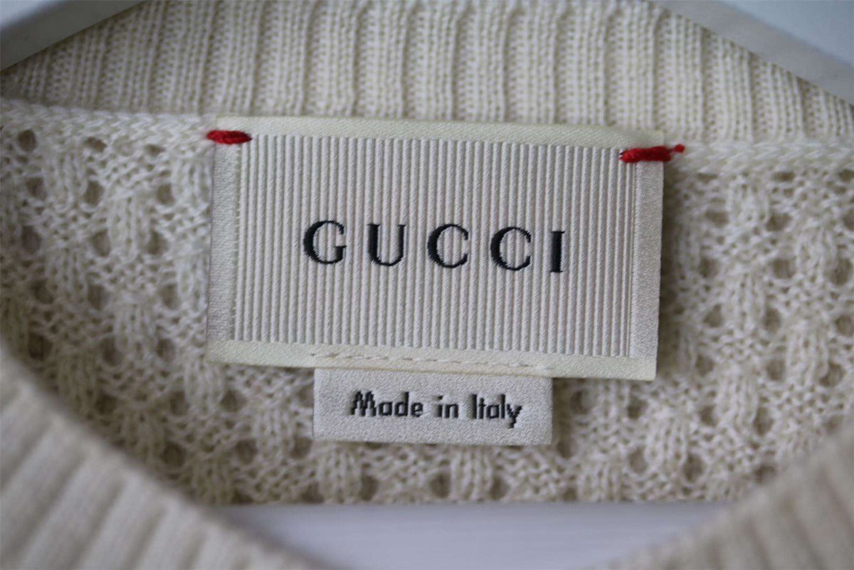 GUCCI IVORY WOOL CARDIGAN 36 MONTHS