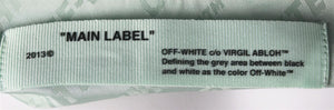 OFF-WHITE C/O VIRGIL ABLOH SATIN JACQUARD STRAIGHT LEG PANTS IT 40 UK 8