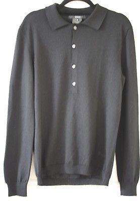 GUCCI BLACK WOOL SILK SWEATER
