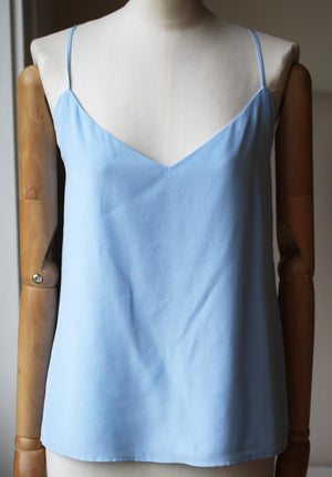 L'AGENCE GABRIELLA SILK CREPE DE CHINE CAMI TOP LARGE