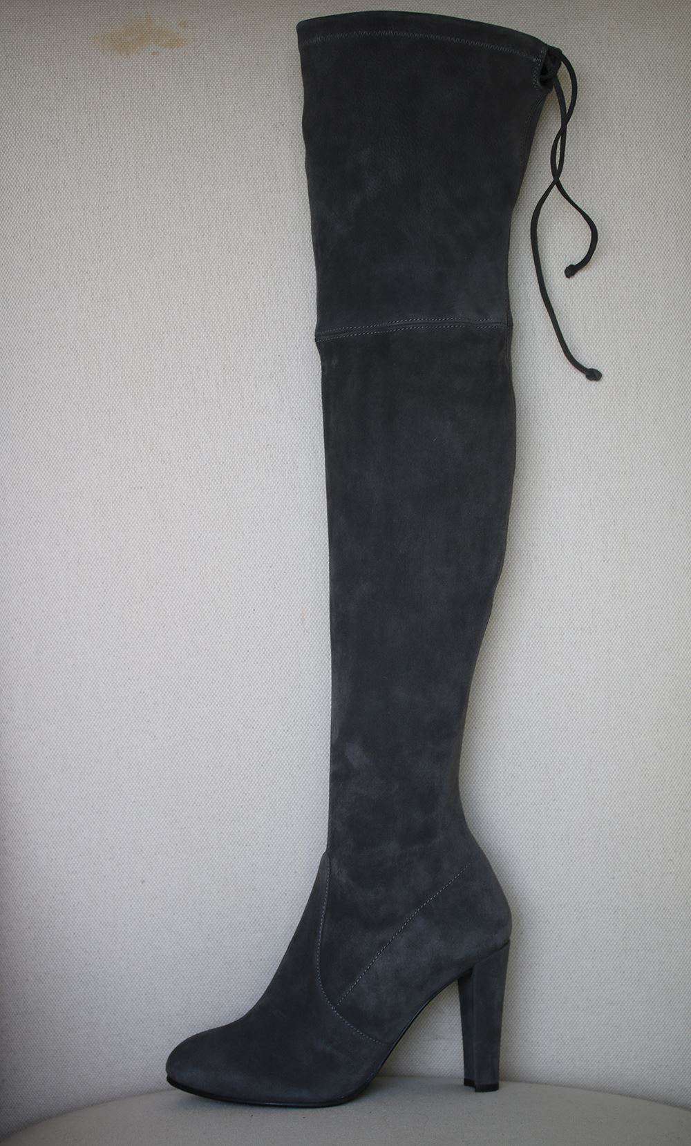 STUART WEITZMAN HIGHLAND SUEDE OVER-THE-KNEE BOOTS US 7 UK 4.5 EU 37.5
