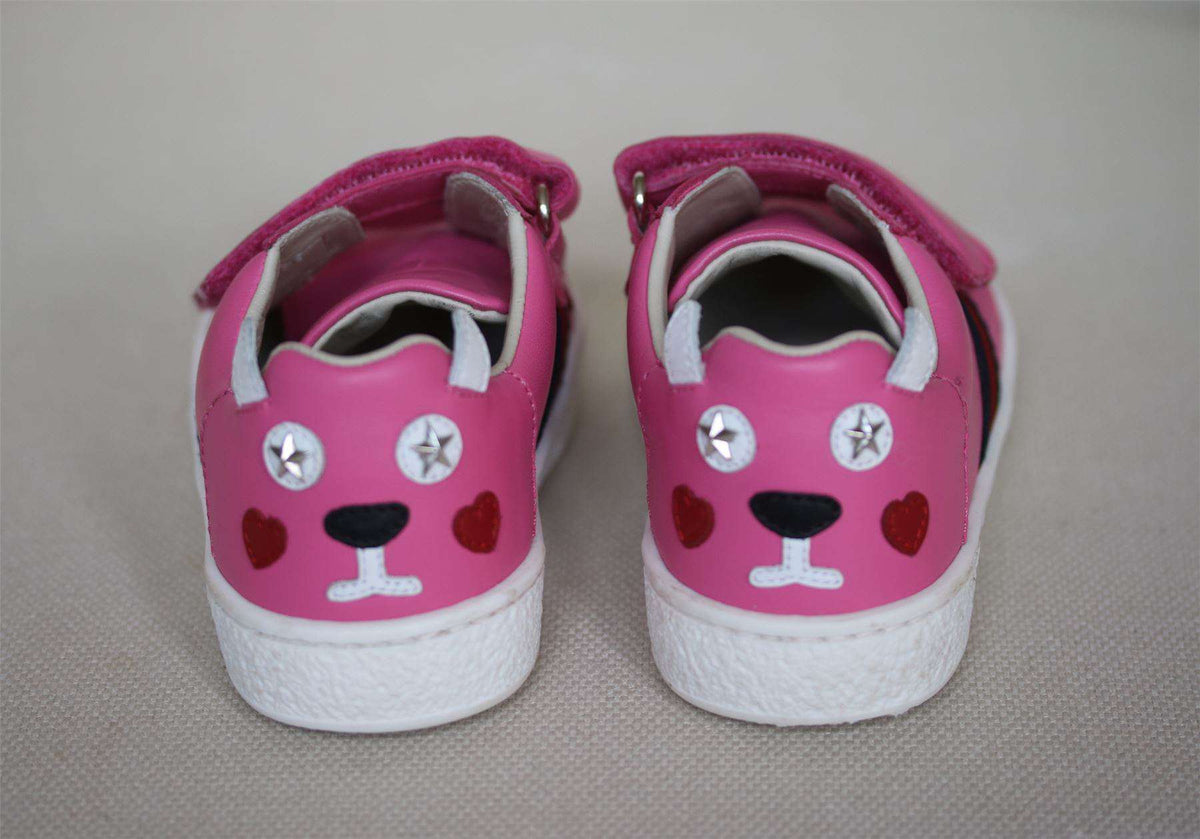 GUCCI GIRLS PINK BUNNY TRAINERS EU 24 UK 7