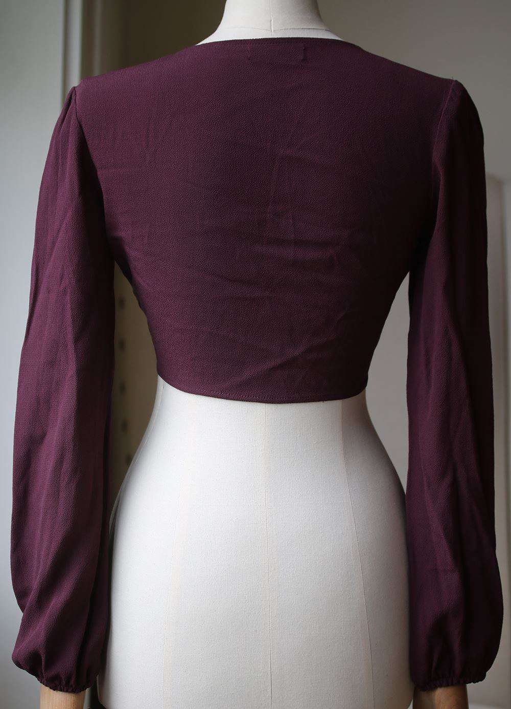 FLYNN SKYE LONG SLEEVE THAT'S A WRAP TOP SMALL