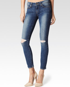 PAIGE VERDUGO ANKLE SKINNY JEANS IN KEIRAN DESTRUCTED W27 UK 8/10