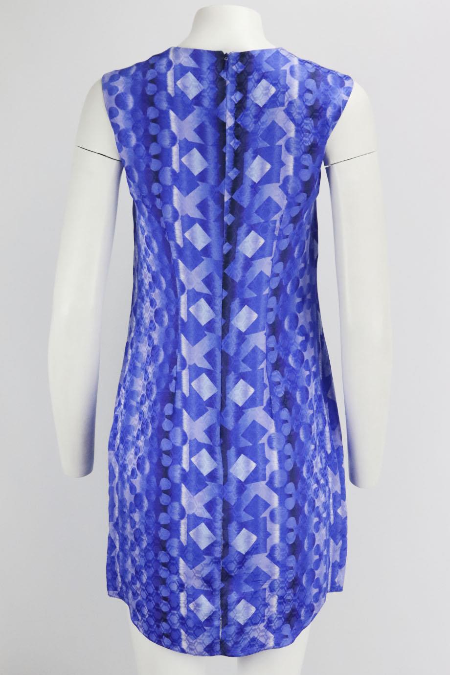 PETER PILOTTO EMBELLISHED PRINTED SILK MINI DRESS UK 8