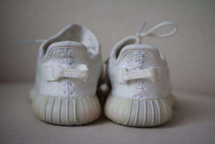 ADIDAS YEEZY KIDS BOOST 350 CREAM WHITE TRAINERS EU 23.5 UK 6.5