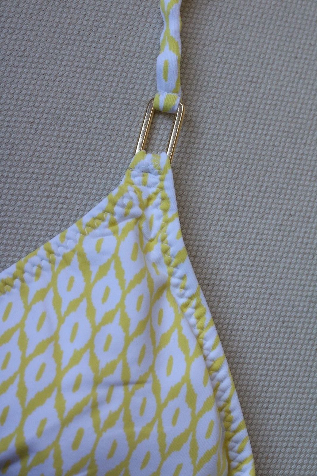 MELISSA ODABASH CANCUN YELLOW PRINT BIKINI UK 10/14