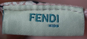 FENDI KIDS GIRLS FLORAL PRINT SILK CREPE DRESS 5 YEARS