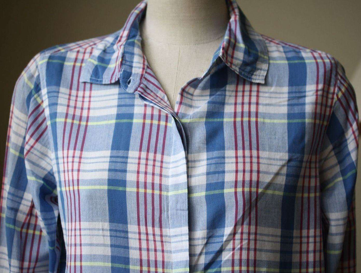 SUNDRY PLAID BASIC SHIRT 1 UK 8