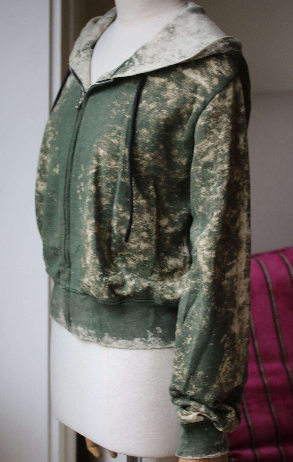 COTTON CITIZEN MILAN CROP ZIP HOODIE SMALL