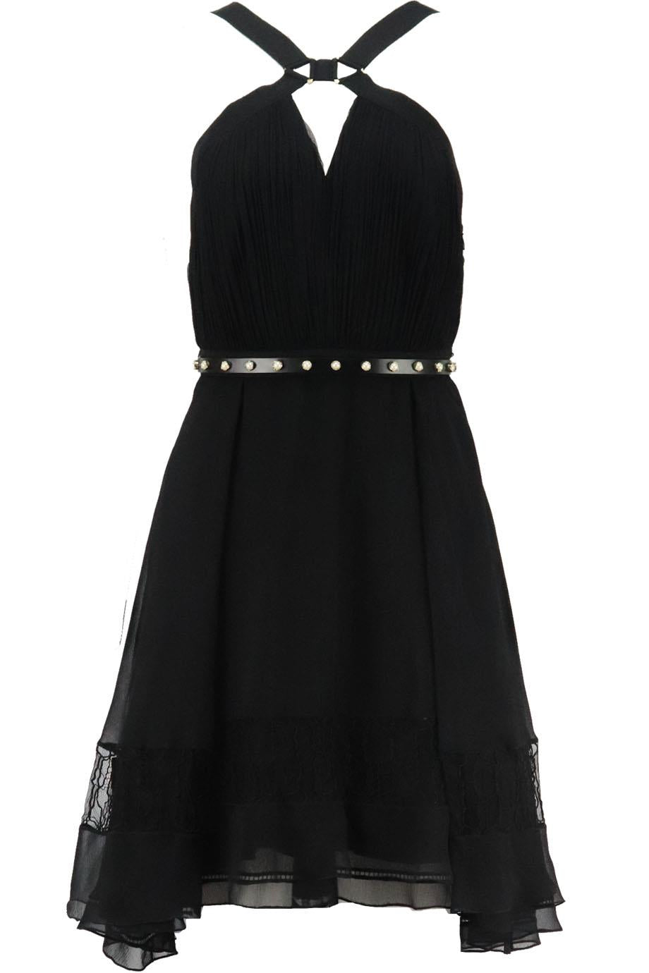 JASON WU COLLECTION PLISSE SILK CHIFFON DRESS US 6 UK 10