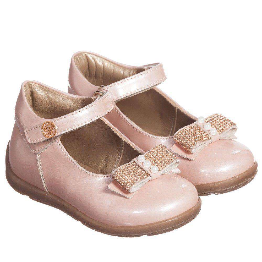 MISS BLUMARINE BABY GIRLS PINK DIAMANTE SHOES EU 21 UK 4.5