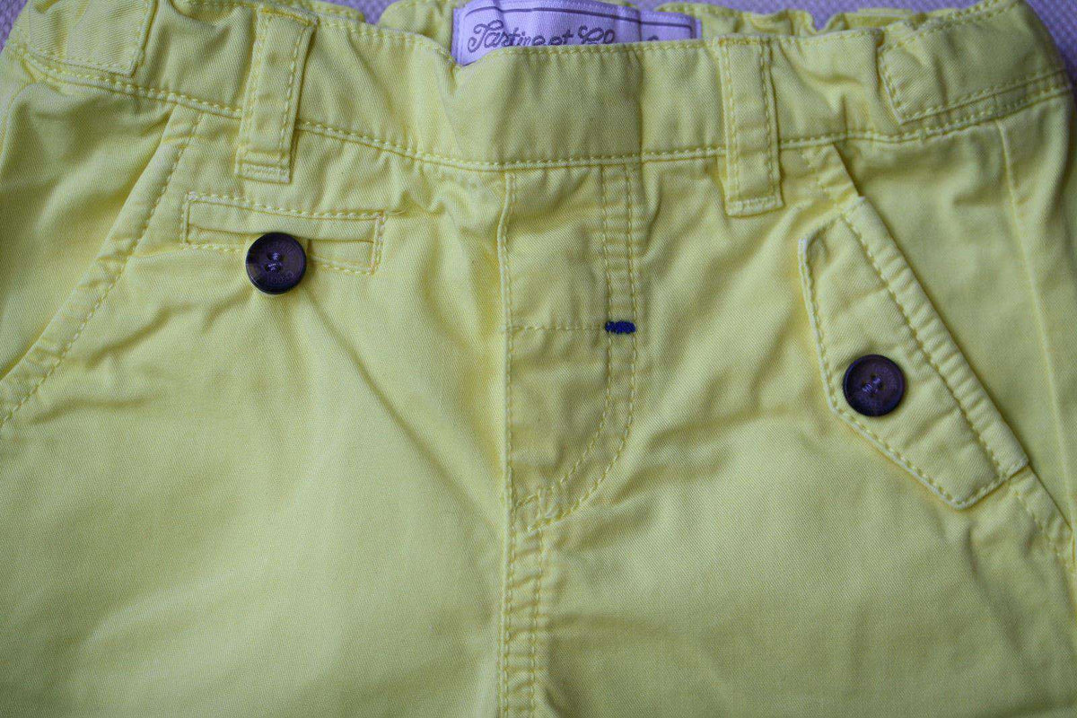 TARTINE ET CHOCOLAT BABY YELLOW TROUSERS 6 MONTHS