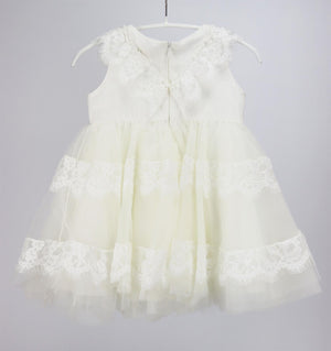 MONNALISA CHIC BABY GIRLS LACE AND TULLE DRESS 12 MONTHS