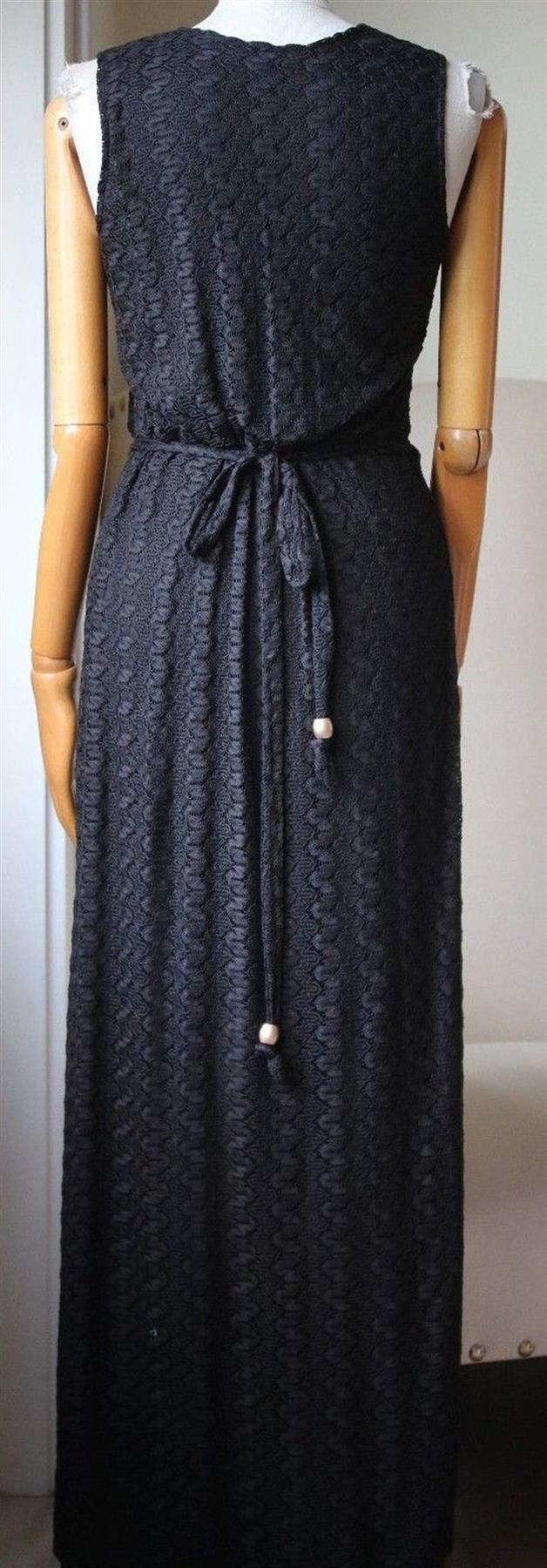 MELISSA ODABASH DEE WRAP EFFECT CROCHETED MAXI DRESS SMALL