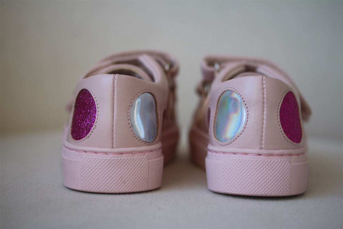 MINNA PARIKKA MINI GIRLS PINK VELCRO TRAINERS EU 25 UK 7.5