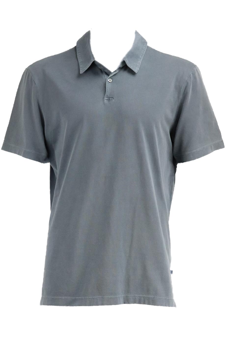 JAMES PERSE MEN'S COTTON POLO SHIRT LARGE