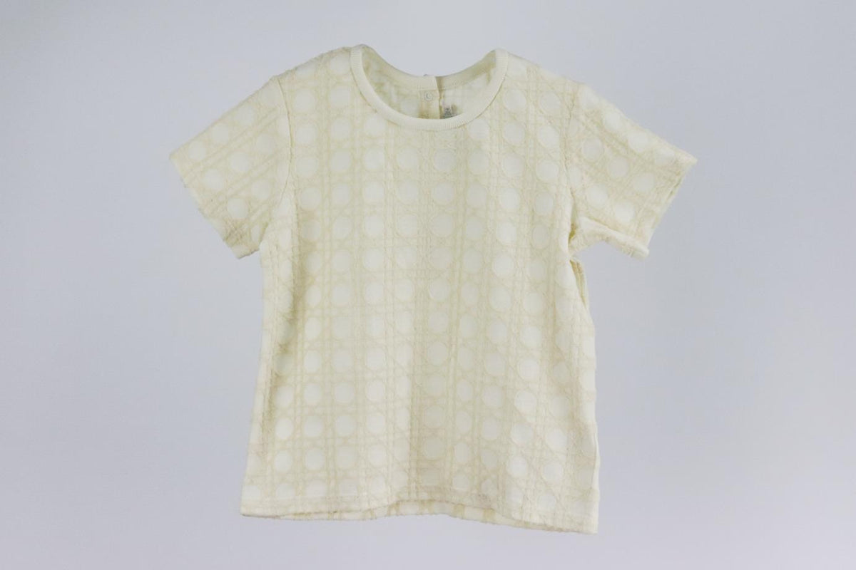 CHRISTIAN DIOR KIDS GIRLS MICROCANNAGE COTTON TOP 24 MONTHS