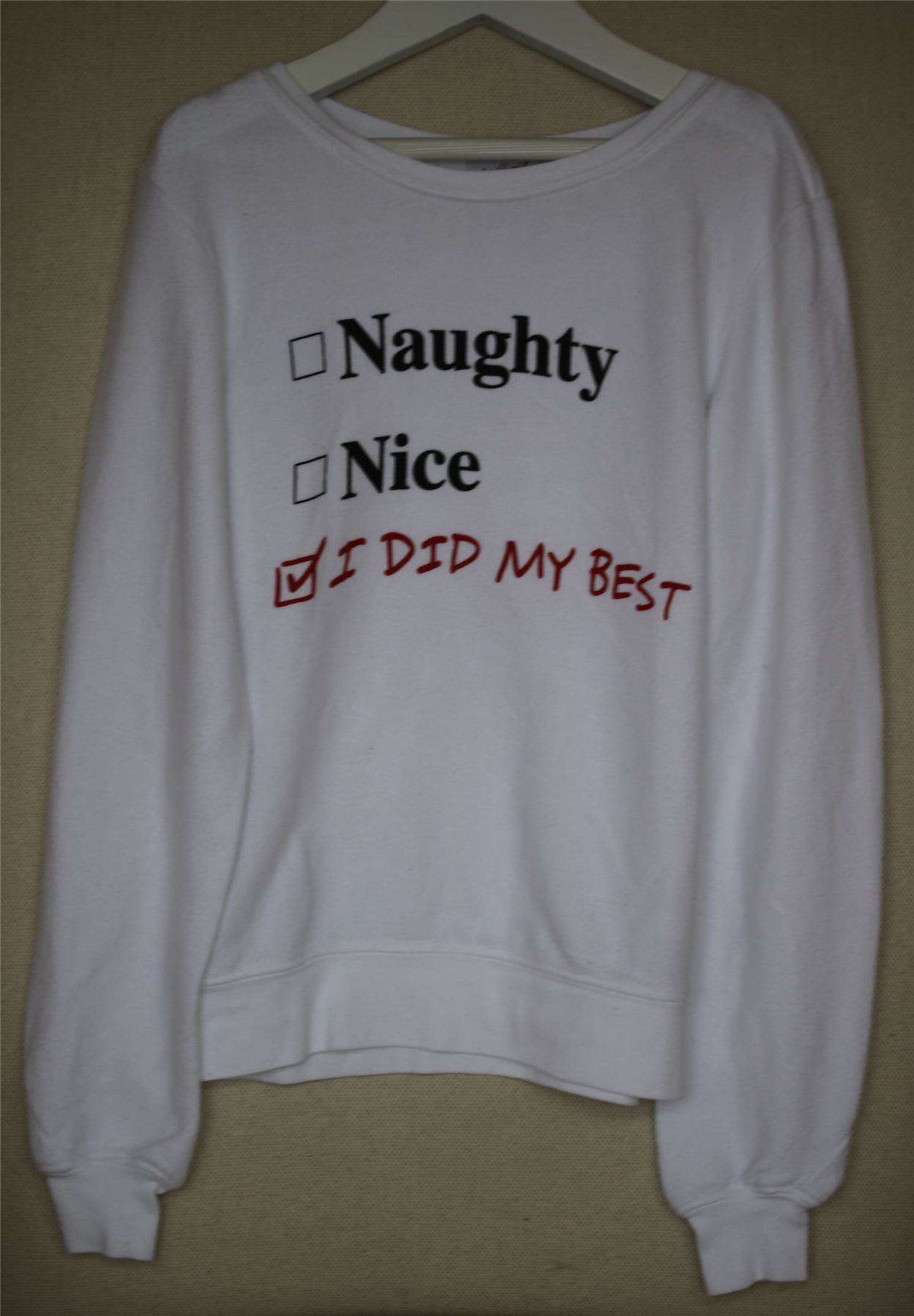 WILDFOX KIDS GIRLS NAUGHTY OR NICE SWEATER 5-6 YEARS