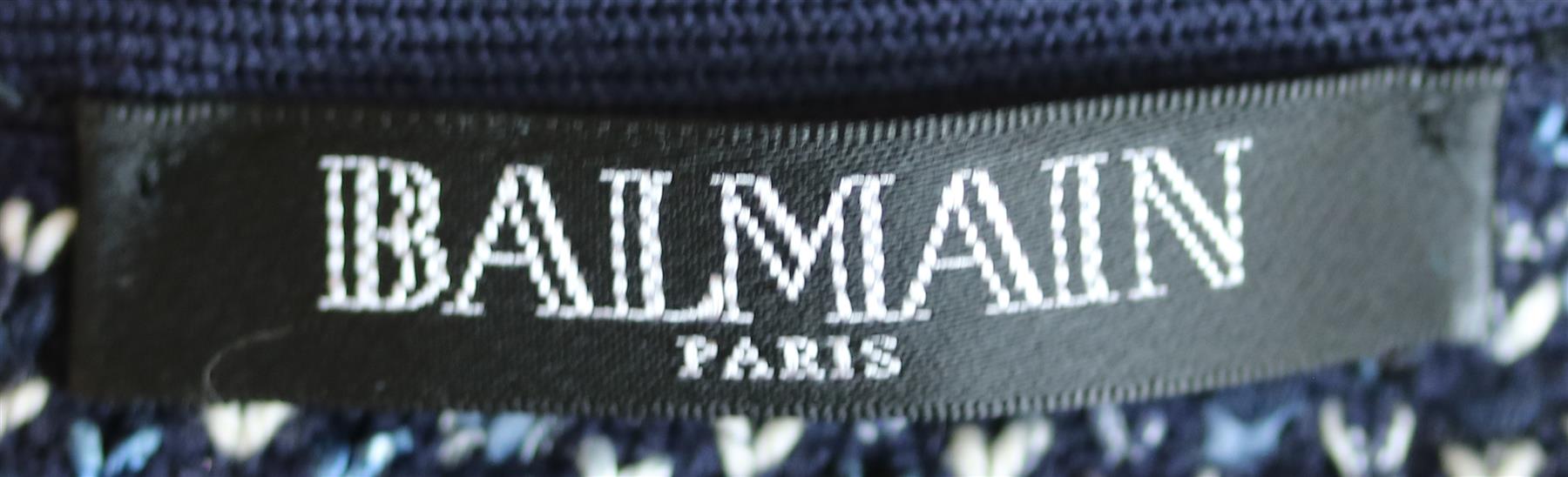 BALMAIN FRAYED STRETCH TWEED MINI DRESS FR 40 UK 12