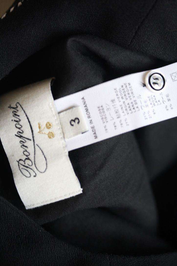 BONPOINT BABY BLUETTE BLACK DRESS 3 YEARS