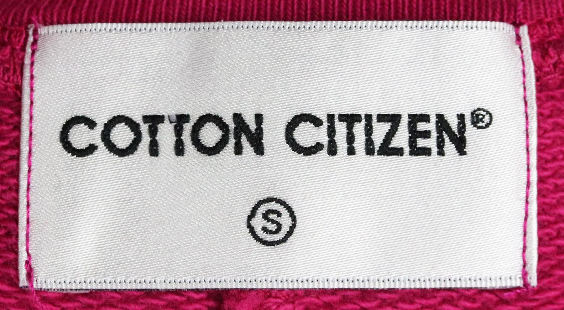 COTTON CITIZEN CROPPED DISTRESSED COTTON TERRY SWEATSHIRT SMALL