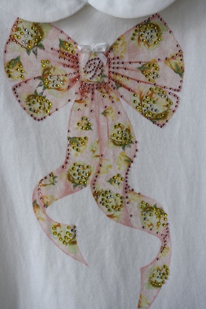 MISS BLUMARINE BABY BOW PRINT DRESS 18 MONTHS