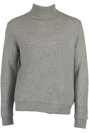 BERLUTI MEN'S RIBBED CASHMERE TURTLENECK SWEATER IT 50 UK/US CHEST 40