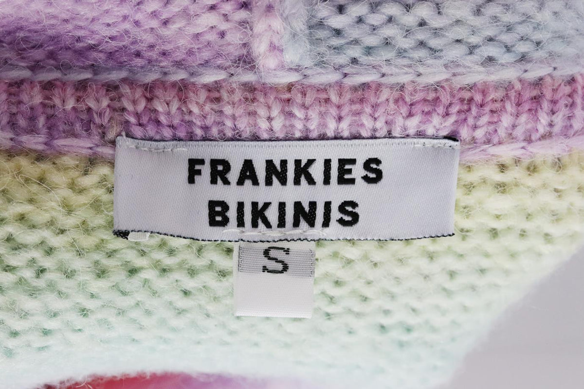 FRANKIES BIKINIS TIE DYED WOOL BLEND HOODIE SMALL