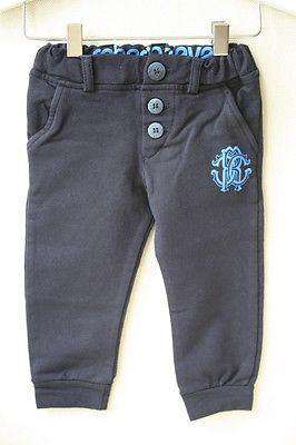 ROBERTO CAVALLI BABY NAVY TRACKSUIT BOTTOMS 9 MONTHS
