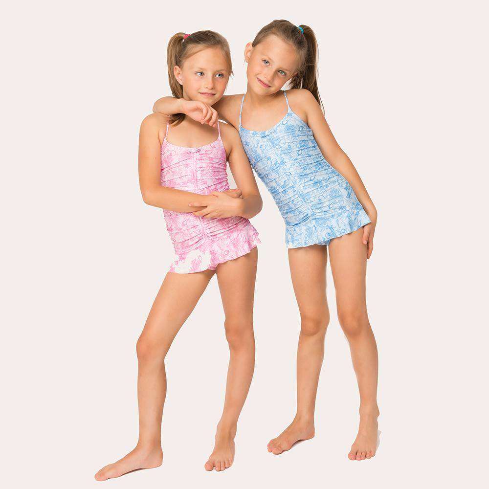 MELISSA ODABASH KIDS POPPY SEALIFE PINK SWIMSUIT 4 YEARS