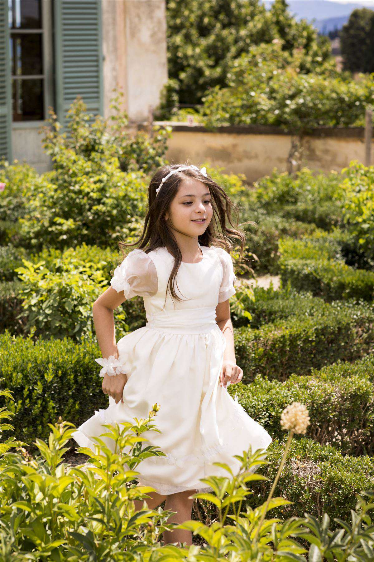 SORCI AND FOFA GIRLS ORGANZA BUTTERFLY DRESS & HEADBAND 5 YEARS