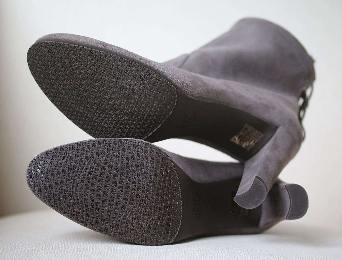 STUART WEITZMAN GLOVE STRETCH SUEDE ANKLE BOOTS EU 39.5 UK 6 US 9