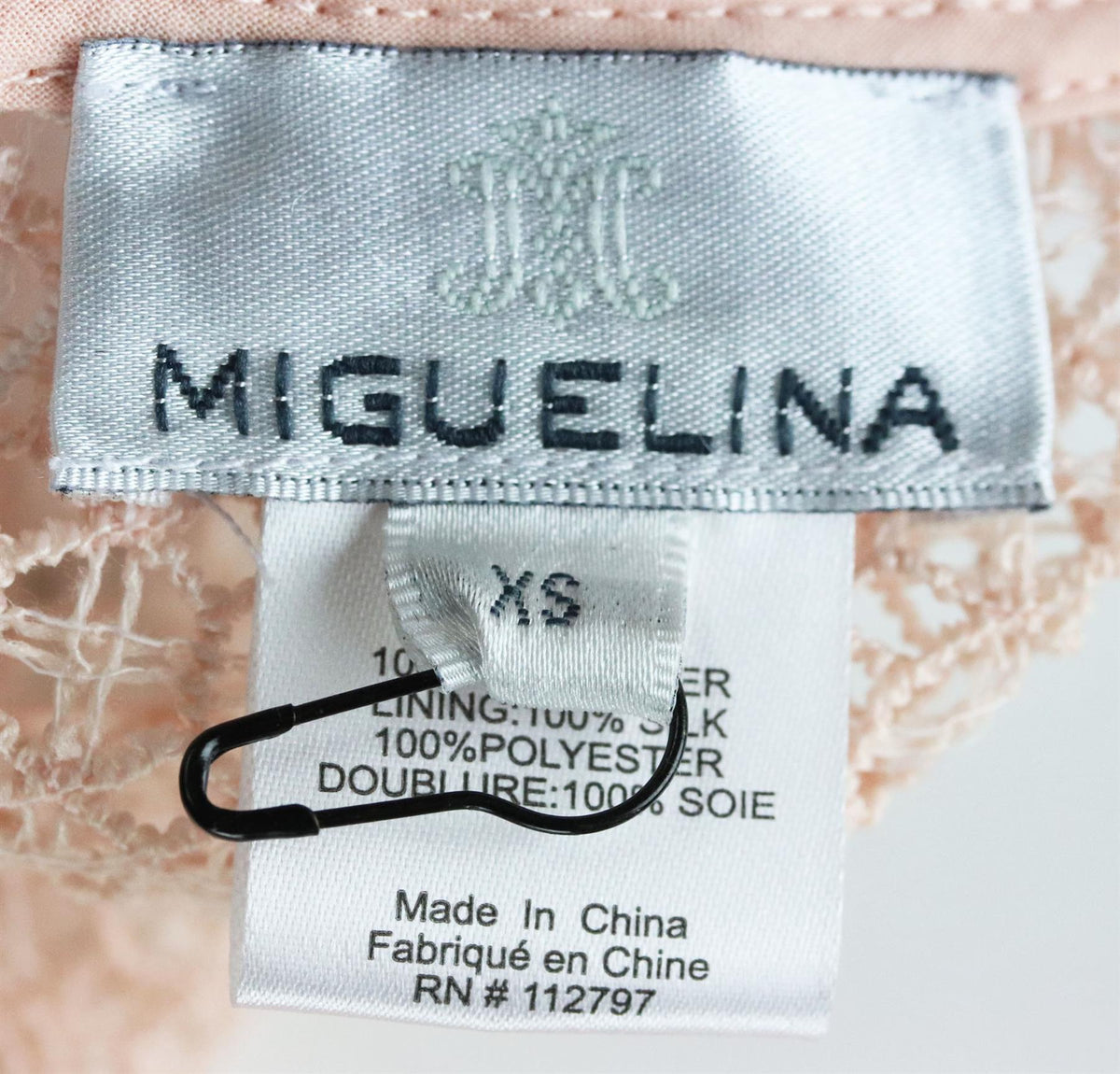 MIGUELINA PARIS EMBROIDERED CROCHETED COTTON MAXI SKIRT XSMALL