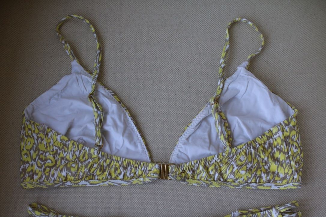 MELISSA ODABASH BALI YELLOW PRINT BIKINI UK 10/14