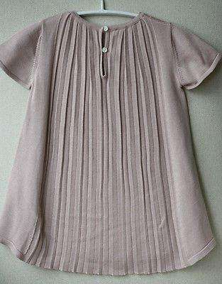 DIOR BABY PINK SILK AND COTTON BLEND DRESS AND CARDIGAN 18 MONTHS