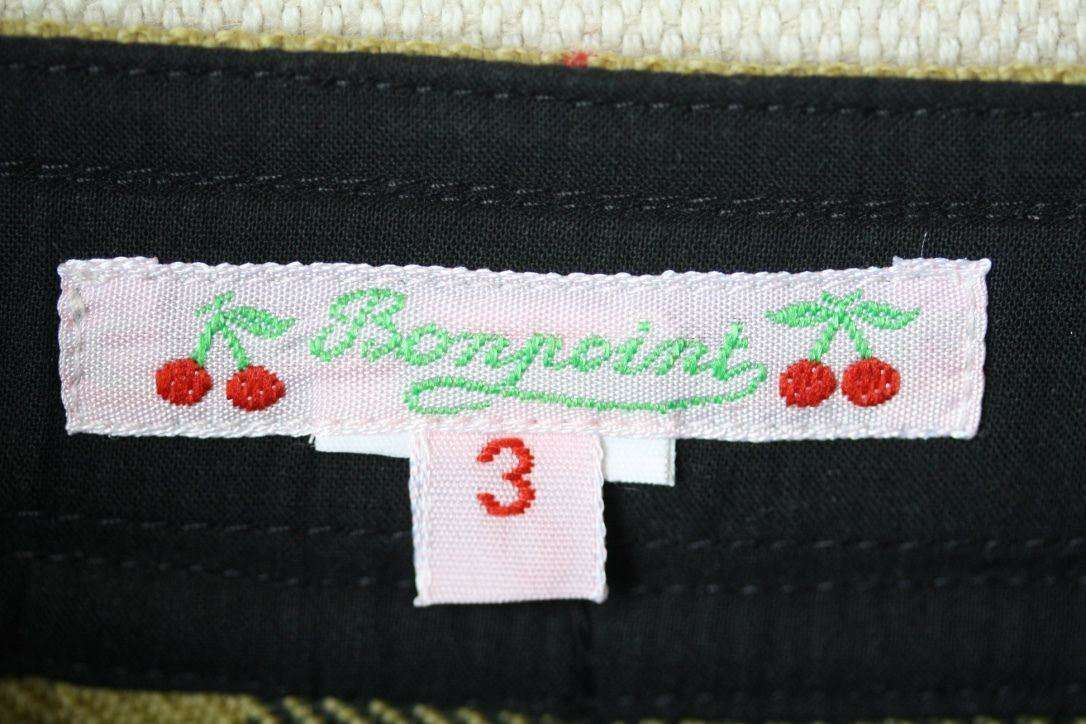 BONPOINT BABY GIRLS FOLK HONEY TARTAN SKIRT 3 YEARS
