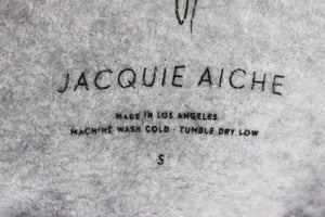 JACQUIE AICHE PRINTED COTTON JERSEY HOODIE SMALL