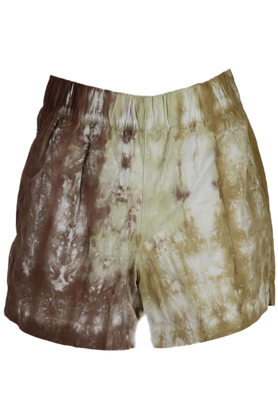 COTTON CITIZEN TIE DYED COTTON BLEND SHORTS XSMALL