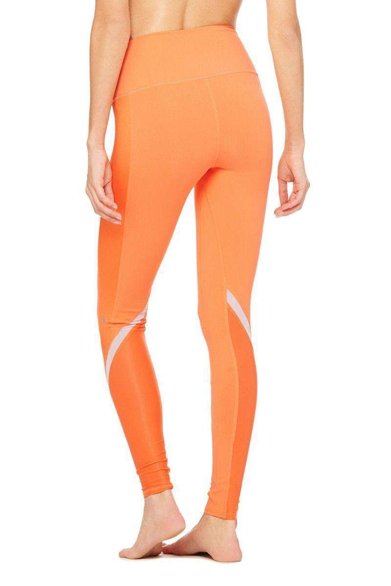 ALO YOGA HIGH-WAISTED ELEVATE LEGGINGS IN SHERBET XXSMALL
