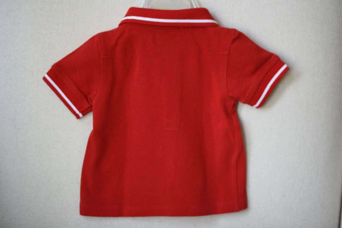 BABY DIOR RED POLO SHIRT 3 MONTHS