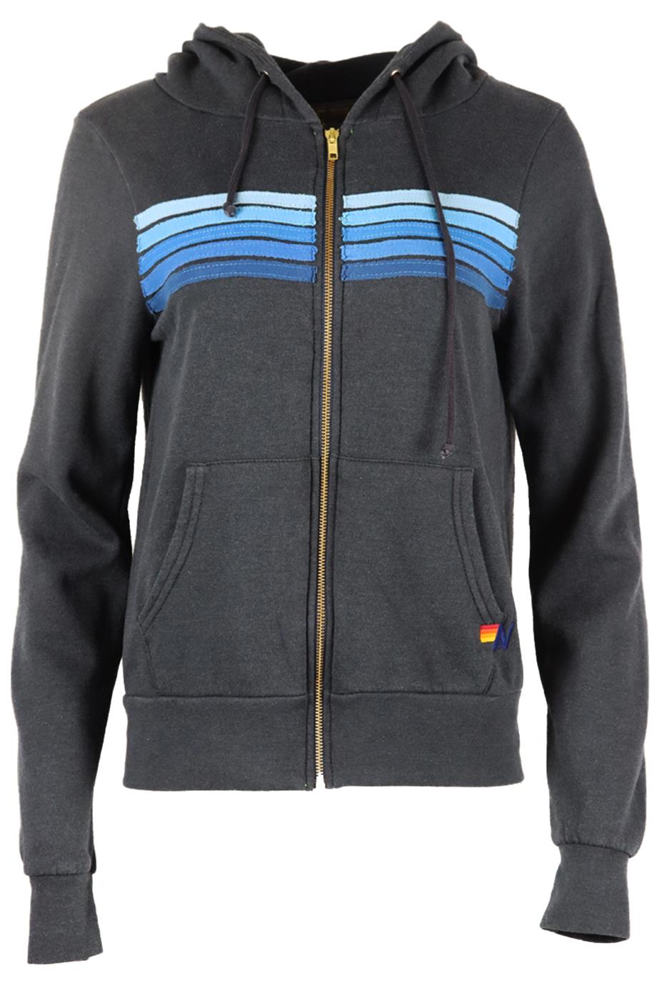 AVIATOR NATION COTTON JERSEY HOODIE SMALL