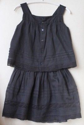 BONPOINT GIRLS ELIJA BLOUSE AND EXQUISE SKIRT 4 YEARS