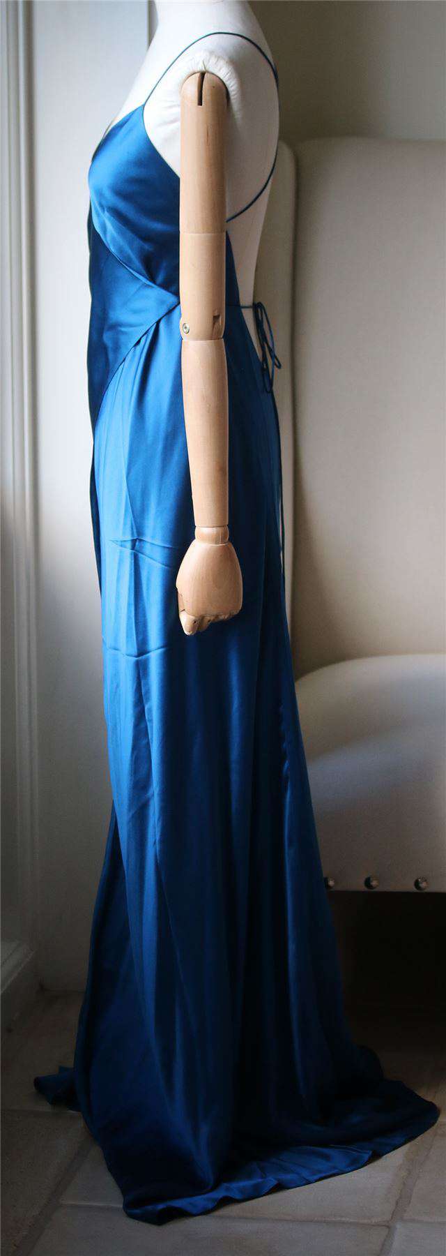 MICHELLE MASON STRAPPY WRAP DRESS US 2 UK 6