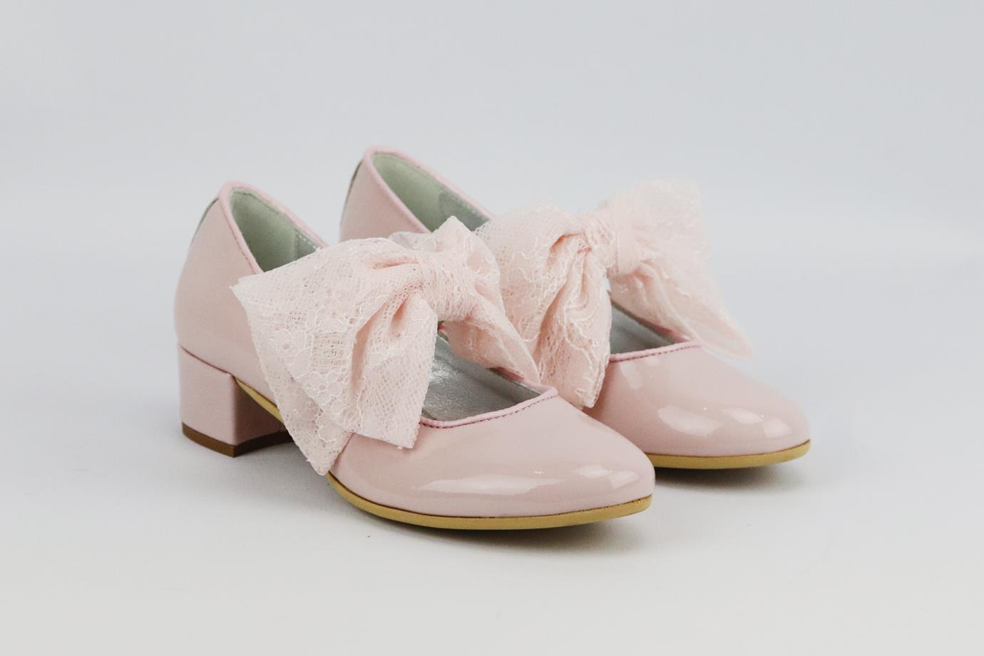 MONNALISA KIDS GIRLS BOW DETAILED LEATHER SHOES EU 31 UK 12.5