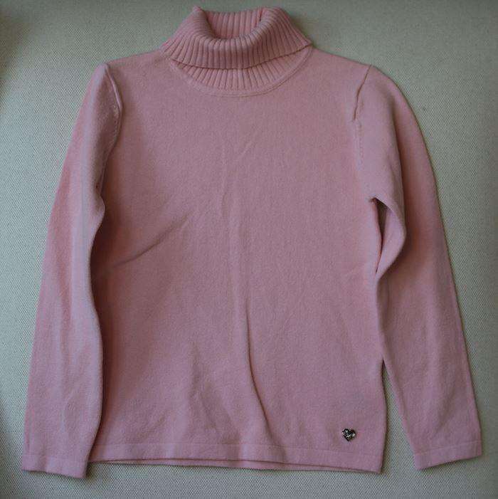 MAYORAL GIRLS PINK ROLL NECK SWEATER 5 YEARS